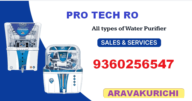 PRO Tech RO Water Purifier in Aravakurichi